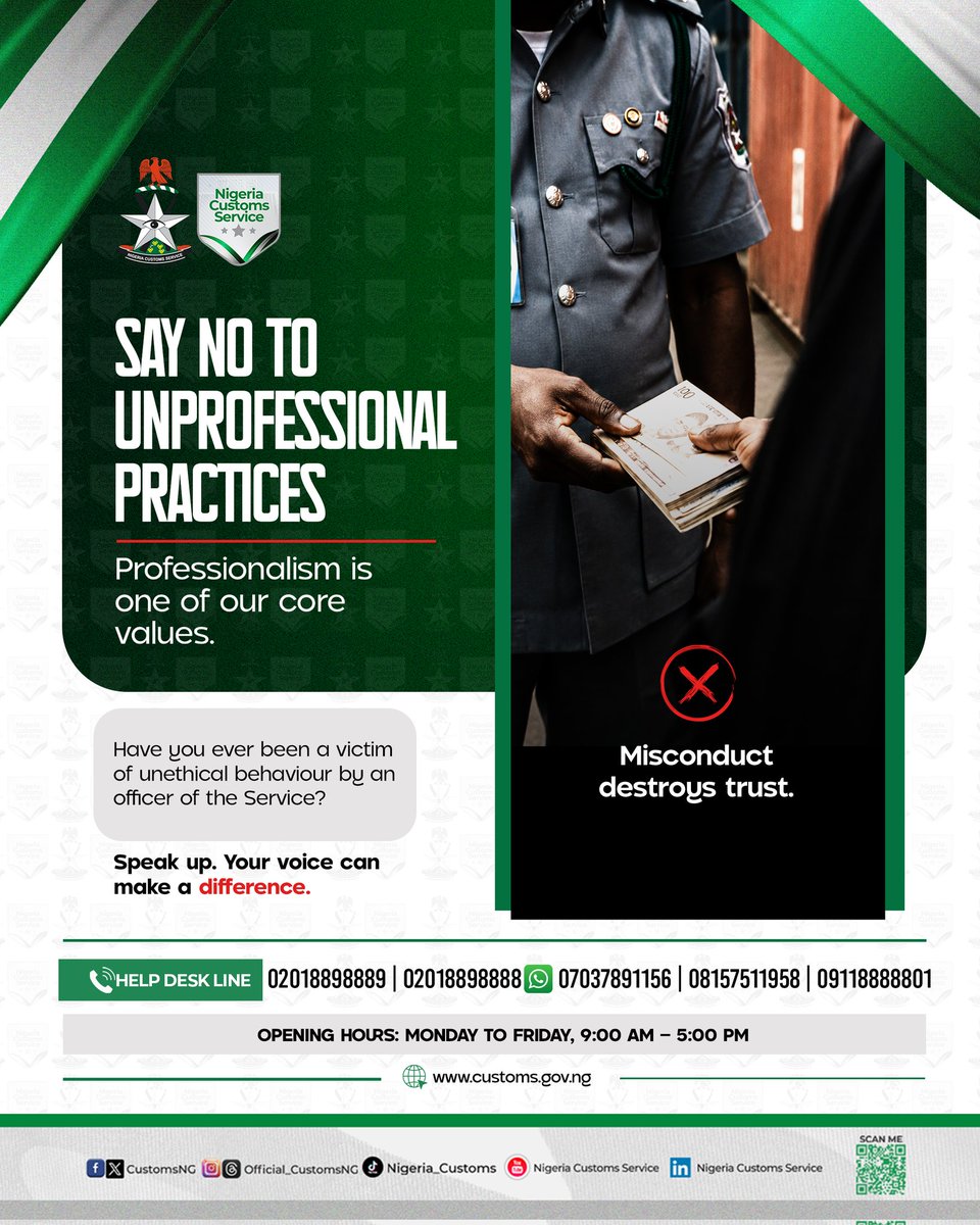 NIGERIA CUSTOMS tweet media