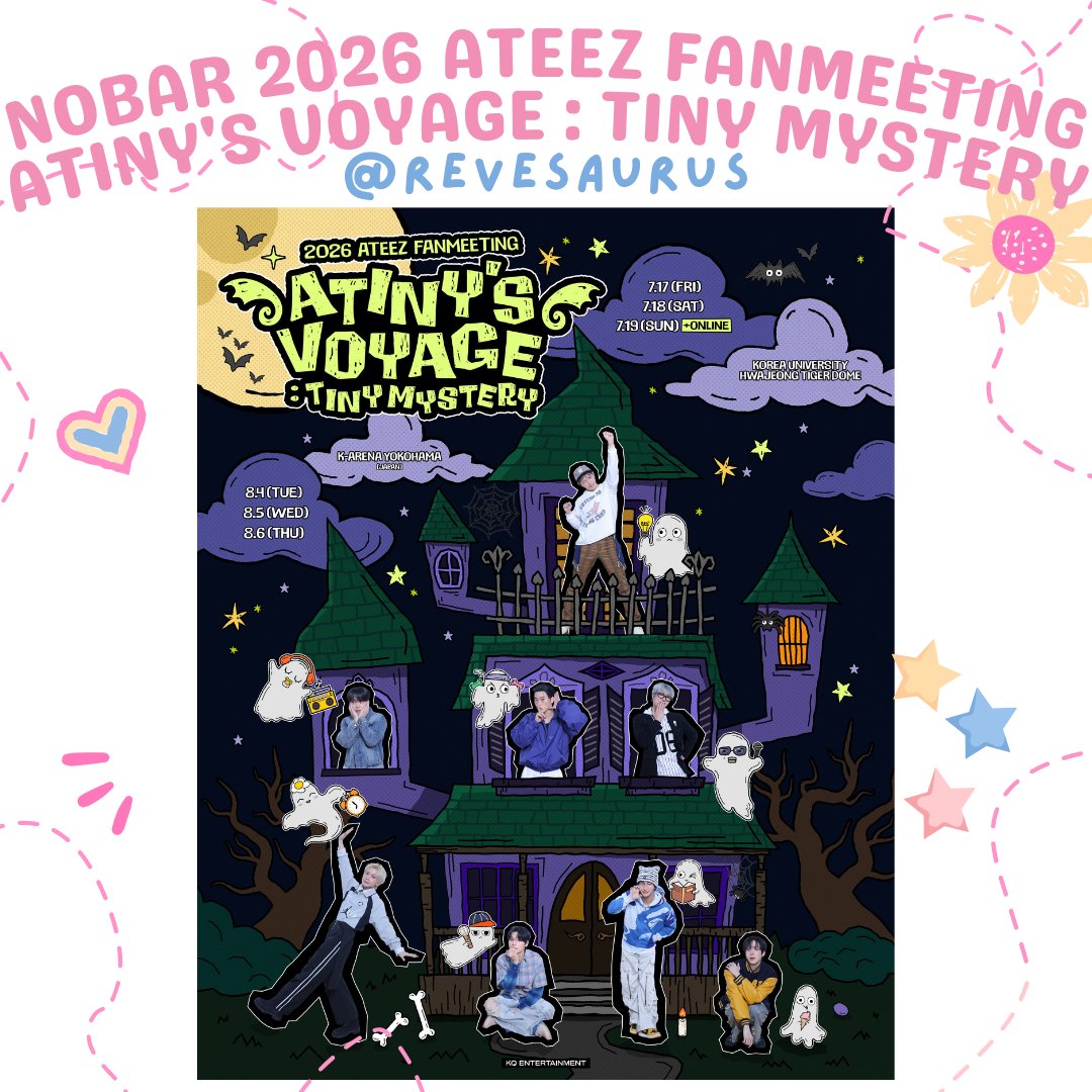 revesaurus__'s tweet photo. SHARING NOBAR ONLINE LIVE STREAMING 2026 ATEEZ FANMEETING <ATINY'S VOYAGE : TINY MYSTERY>

💰10k/slot/day (Live + Record)
💰 6k/slot/day (Record Only)

📅 Minggu, 19 Juli 2026
🕔 15.00 WIB

✅ Grup WA
✅ Full HD
✅ Private web
💳 QRIS | BCA | BNI | All E-Wallet | PAYPAL https://t.co/xbwxGfG5sI