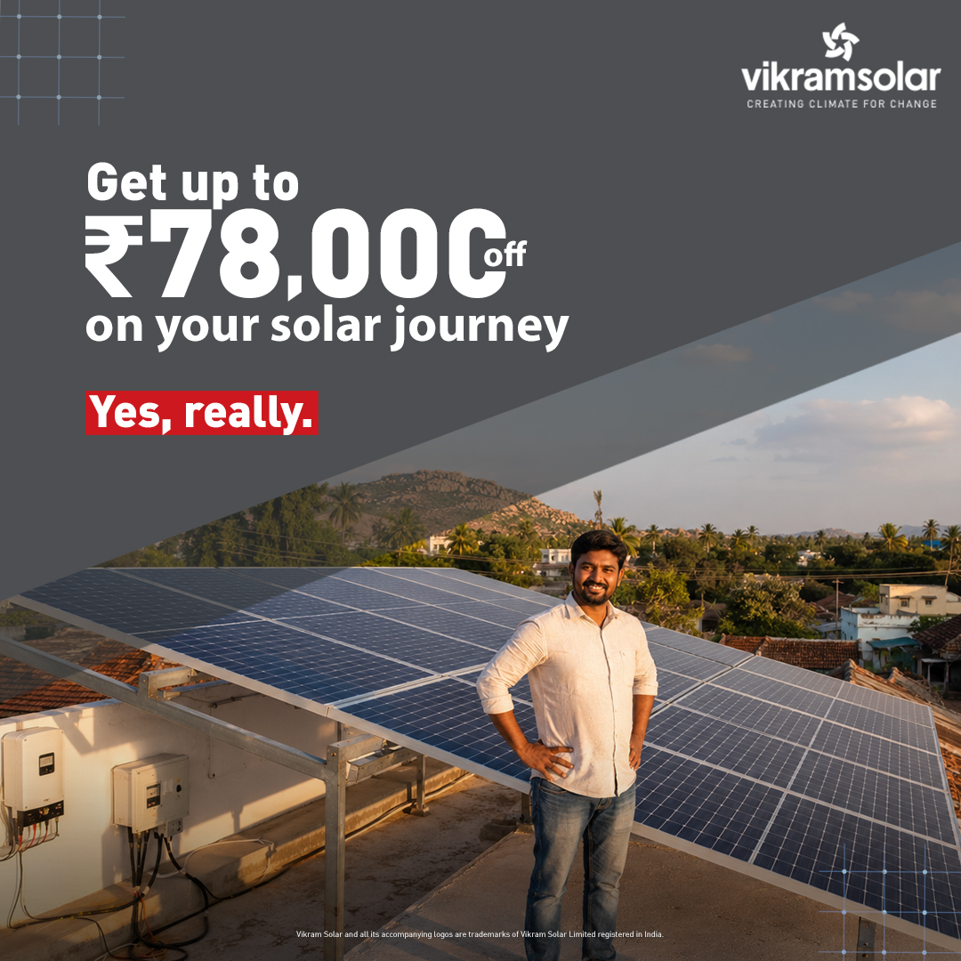 VikramSolar's tweet photo. The PM Surya Ghar Yojana is making rooftop solar more accessible for Indian homes with subsidies up to ₹78,000 and lower electricity bills.
Here’s everything you need to know before making the switch: https://t.co/q0hqeZoyYf
#PMSuryaGhar #VikramSolar #SolarSavings #CleanEnergy https://t.co/MFqoPhkyVx