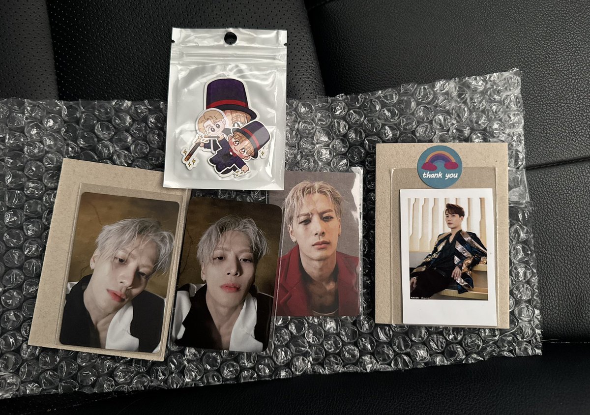 jacksonishb's tweet photo. ได้รับการ์ดแล้วนะคะ แพ็คมาอย่างดี ขอบคุณสำหรับของแถมด้วยนะคะ 🫶🏻💚

 #bunnydearkimreview https://t.co/P2OQzSq5ps