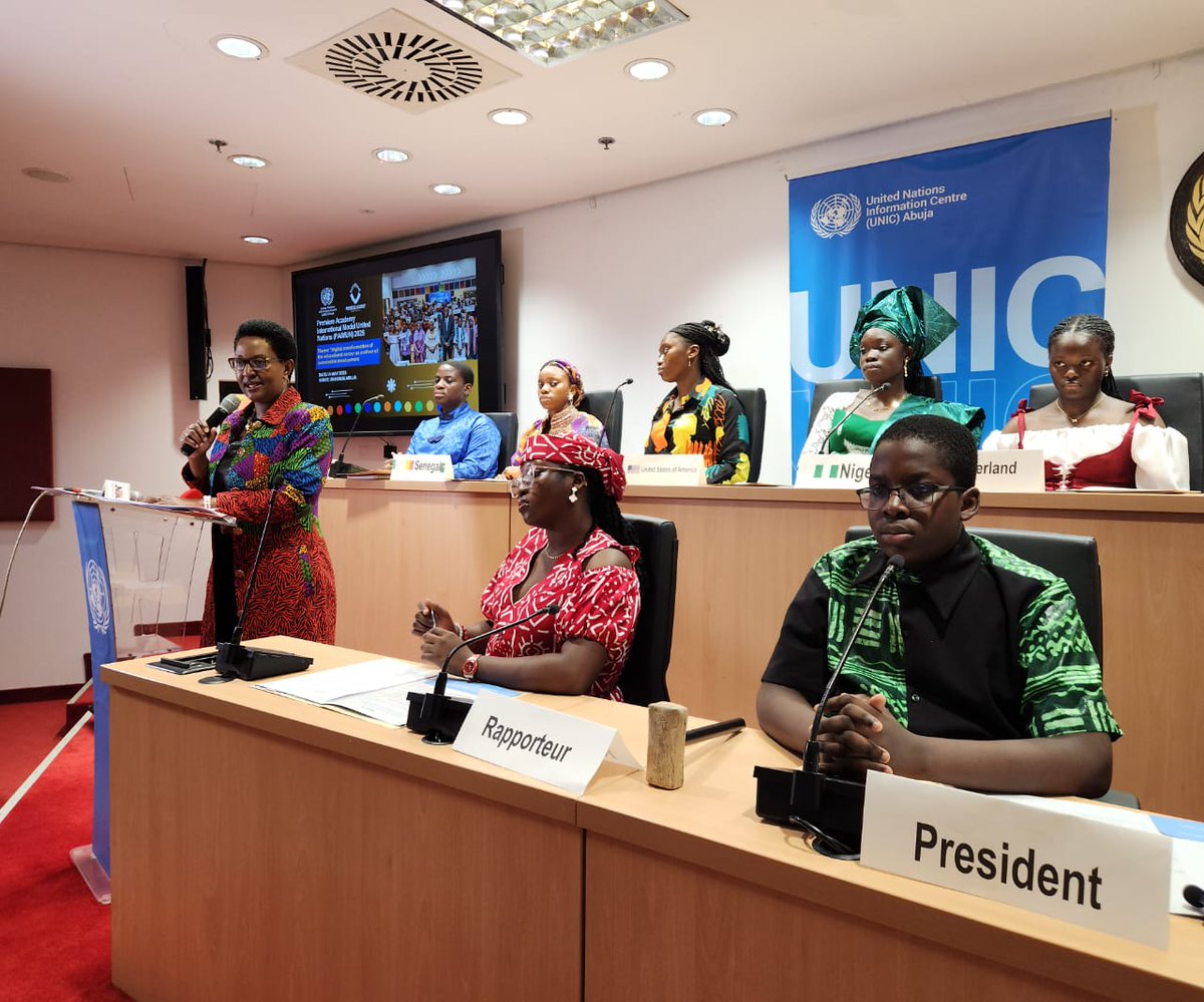 UN_Nigeria's tweet photo. Happening Now at the UN House Abuja.
The Second Regular Session of the Premiere Academy International Model UN (PAIMUN) 2026 General Assembly.
The conference theme is ''Digital transformation of the educational  sector as a driver of sustainable development''
@PremiereAcadem1 https://t.co/gpCcgRJdGI
