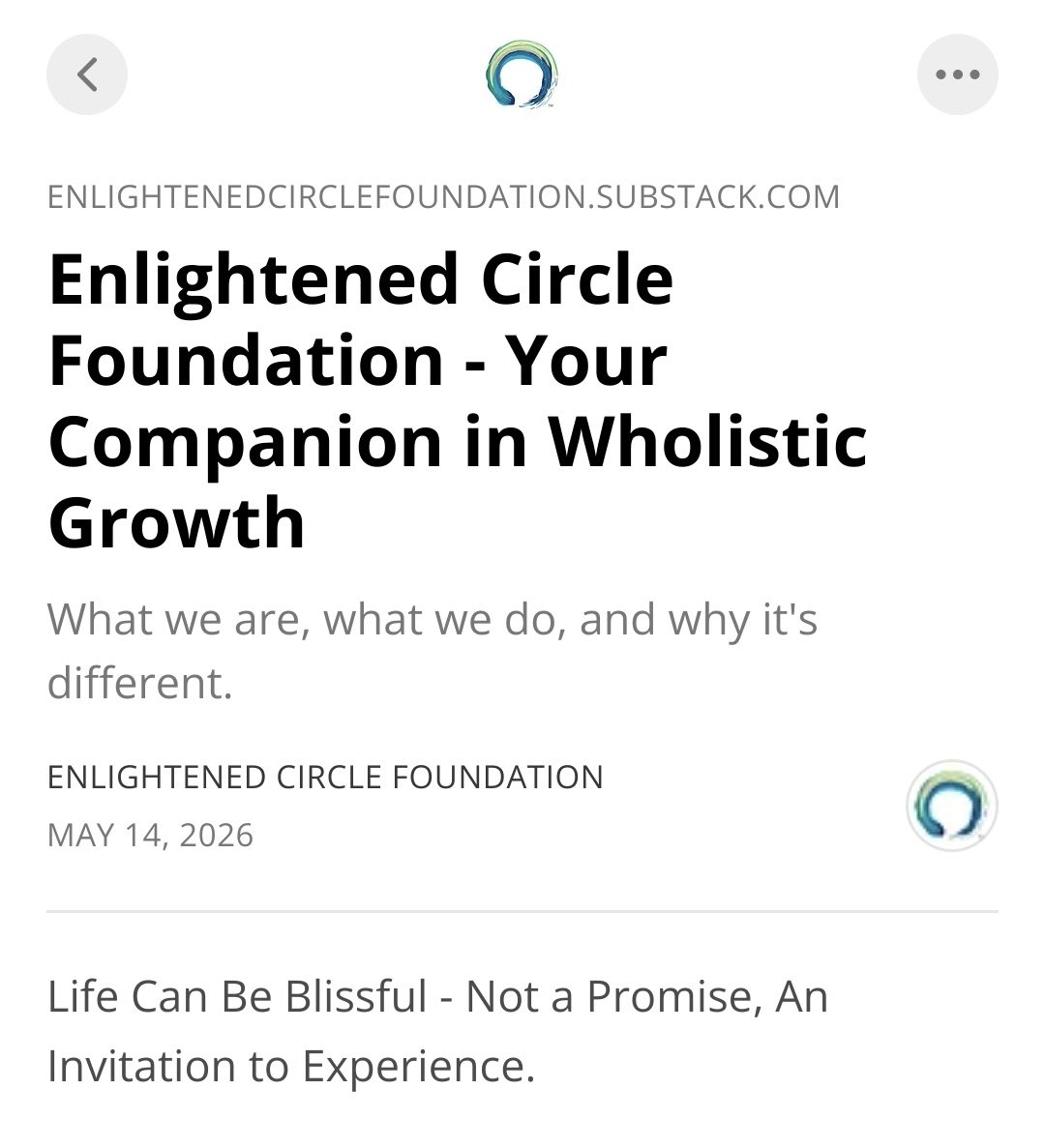 enlightencircle's tweet photo. Enlightened Circle is on Substack! Read our article to know more about who we are, what we do and how we are different as an organisation sharing Meditation as a lifestyle! 

 https://t.co/6u7OXKzaaR https://t.co/mmJEm872It