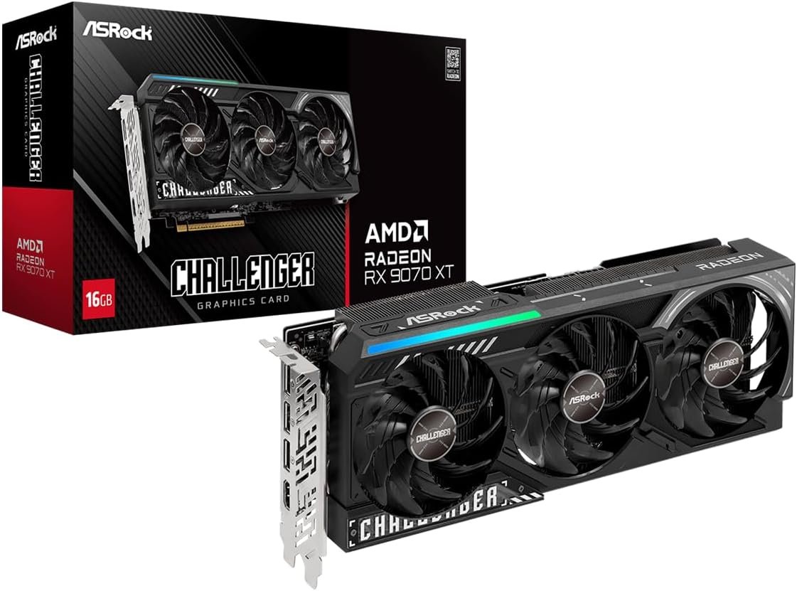 ConfigPCeu's tweet photo. 🔥🔥Bon plan du Jeudi n°1🔥🔥

ASRock AMD Radeon RX 9070 XT Challenger 16Go
AmazonFr - 💰699€ 🔥

Liens &amp; détails en réponse 👇 https://t.co/mjDHvPPAYR