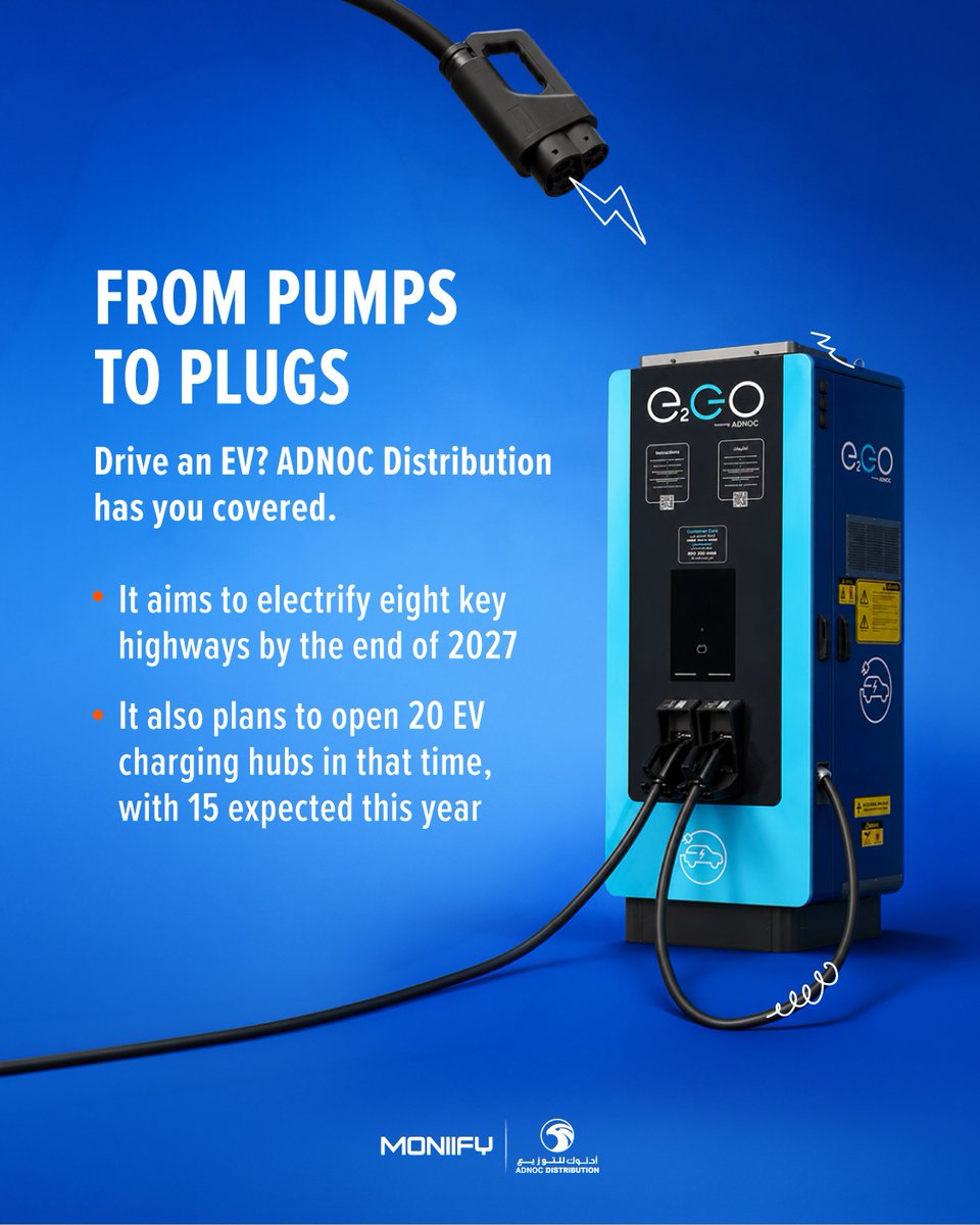 MoniifyBusiness's tweet photo. ADNOC Distribution is pumping cash. Its net profit jumped 21%, thanks to business beyond just gas.
Conveniences, retail, and tech are now a bigger part of the company’s growth story.
#ADNOCDistribution #Retail #AI #ElectricVehicles #UAE
@ADNOCGroup @ADNOCdist https://t.co/Ich1bQo4au