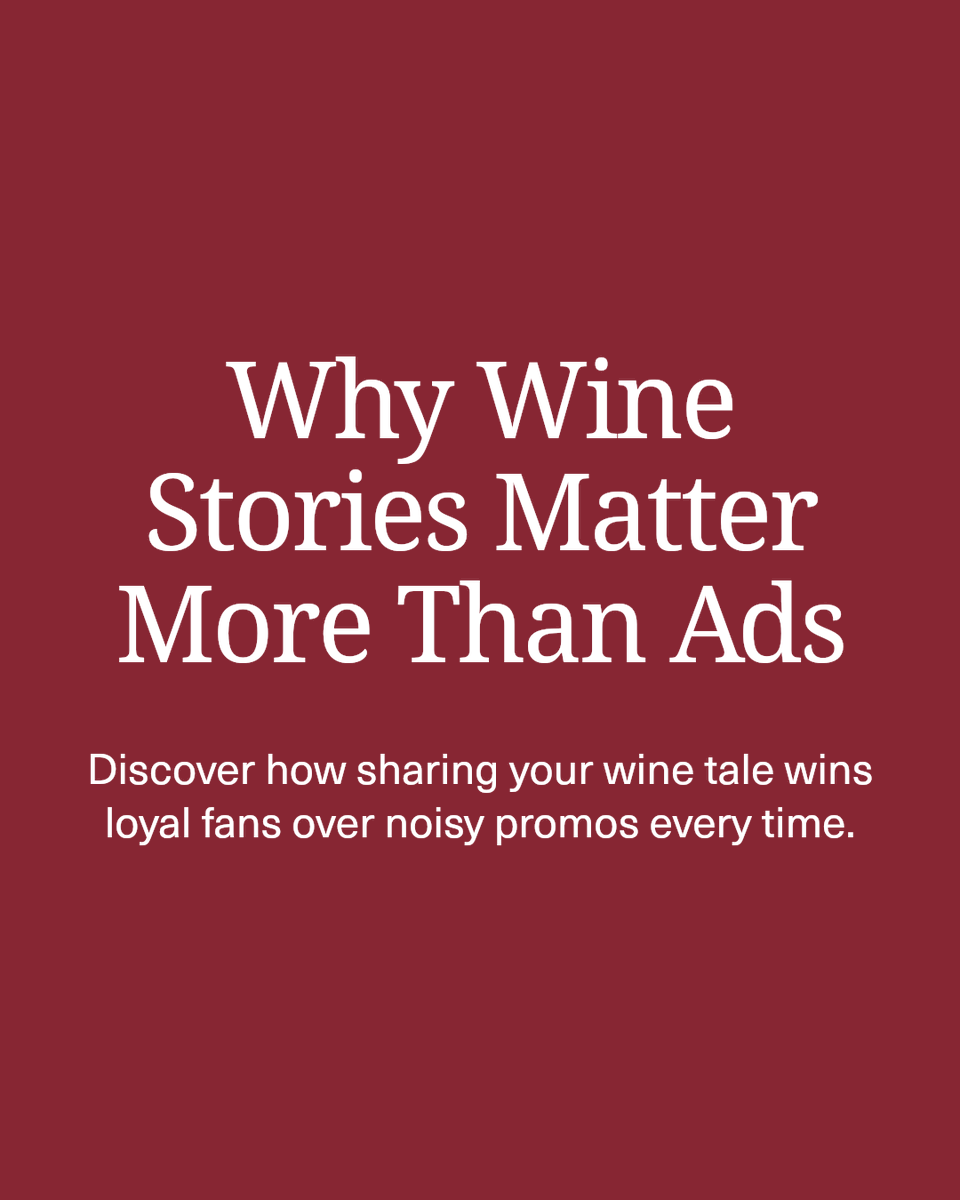 WineGuide101's tweet photo. Clear wine storytelling beats loud promos every time. It connects, captivates, and converts. Let your story be the sip everyone remembers.

Read the latest insights and trends on WineGuide101 - Link in bio https://t.co/5liQ7nNHMO https://t.co/QmSsX1CF0o