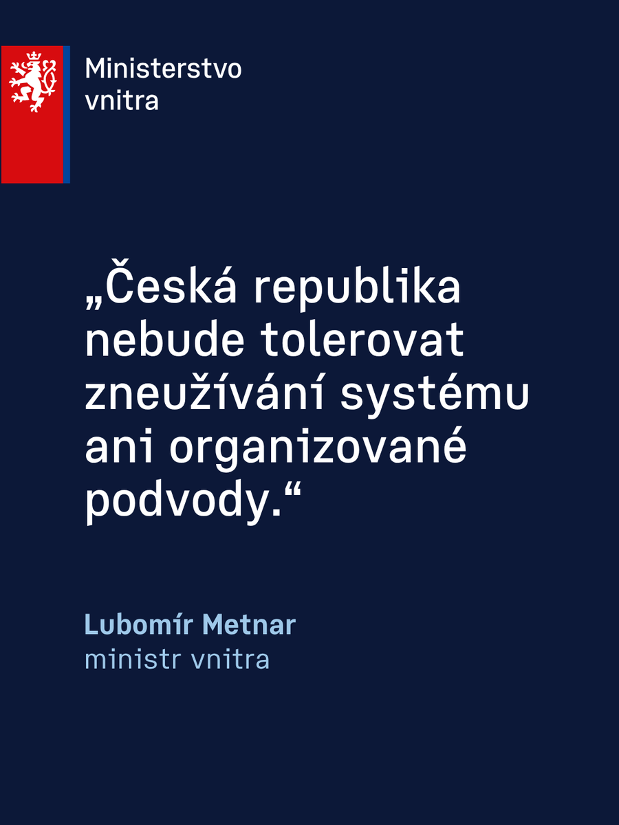Ministerstvo vnitra tweet media