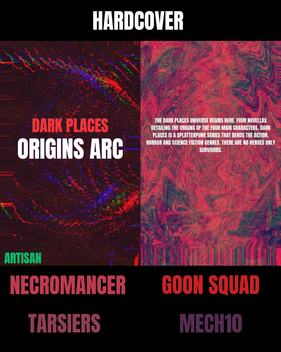 fearndreadteam's tweet photo. DARK PLACES SPLATTERPUNK SERIES - #splatterpunk #horror #splatterpunkbooks #books #horrorbooks #nightmare #scifi #scifihorror #anime #bizarro https://t.co/U6rlN7GGRJ