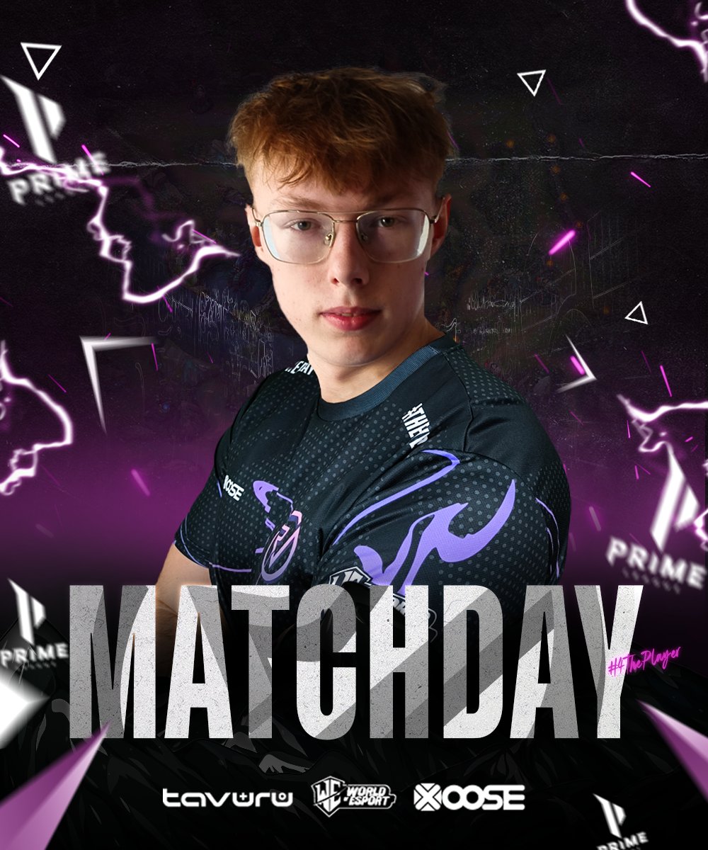 RVMultigaming's tweet photo. Matchday🔥

Nach dem Win gegen DKB geht es jetzt im Match gegen @BabosGaming darum noch einmal einen wichtigen Win in der @PrimeLeague einzufahren! 

⏰18:00 Uhr (BO3)
🆚@BabosGaming
📺https://t.co/ncT1htdBOU
       
TOP:@Dova_lol
 JGL:@Sojo2115
MID:@Matislawlol
ADC:@RustySniper_EUW
 SUP:@MahonixMan
 
 #4ThePlayer #TKPRM