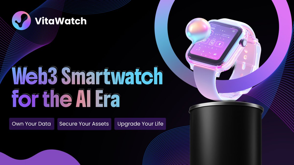 VitaWatchAI's tweet photo. 🚀 The next-generation #Web3 smartwatch built for the AI era.

More than a wearable.⌚
More than a wallet. 💳 
More than a health tracker. 📊

Your data. Your assets. Your intelligence. Fully yours. https://t.co/xdgvQ2qsMm