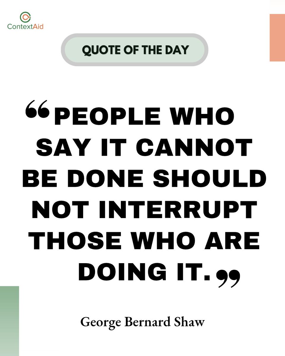 Context_Aid's tweet photo. Some people will always doubt what they have never attempted themselves. But progress has never waited for doubters.
Keep building and keep showing up. The ones doing the work stay focused on the vision, not the noise.

What’s something you kept doing even when people doubted it? https://t.co/2KXeIHGOYs