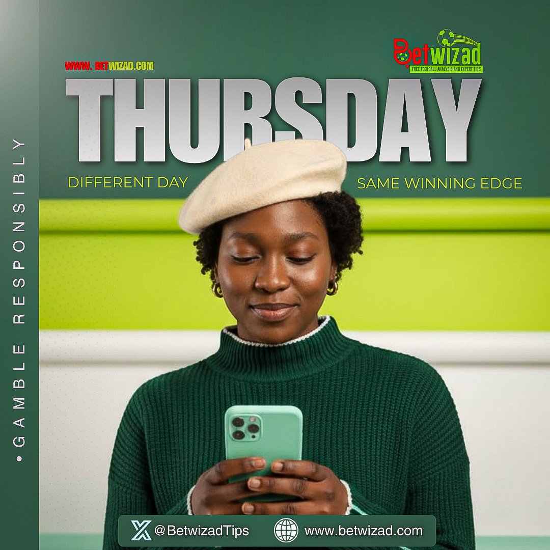 BetwizadTips's tweet photo. THURSDAY | DIFFERENT DAY | SAME WINNING EDGE β
Tap in for expert analysis, premium predictions & high-value bets that actually make sense.π°
Letβs make it a winning day! π°β½
π°Gamble Responsibly
LET'S GO π₯π₯
#FreeFootballTips #winningmindset
ACTIVES REPOST & ENGAGE. https://t.co/y1AxKAwtkn