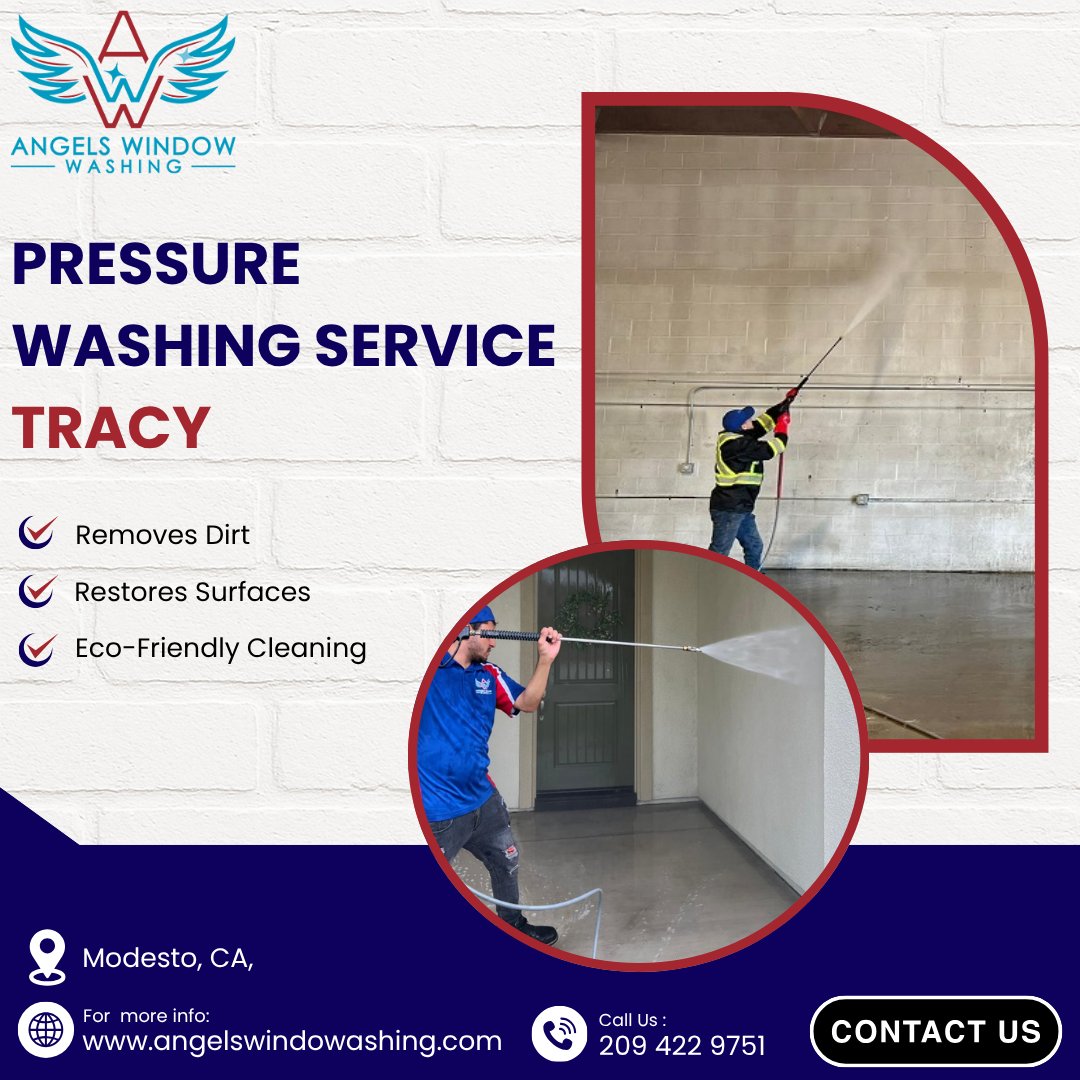 Angels_window's tweet photo. Restore the beauty of your property with professional #PressureWashing by Angels #WindowWashing 💦✨
From driveways and sidewalks to patios and exterior walls, we remove dirt, grime, and buildup to leave every surface looking fresh and spotless in #Modesto.

📱 209.422.9751 https://t.co/bajlaKI5js