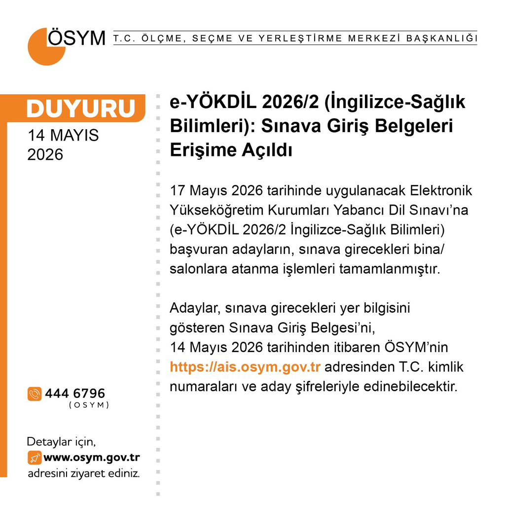 ÖSYM tweet media
