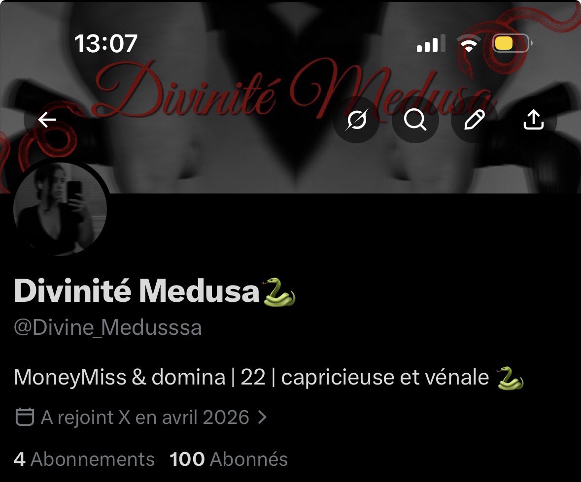 Divinité Medusa🐍 tweet media