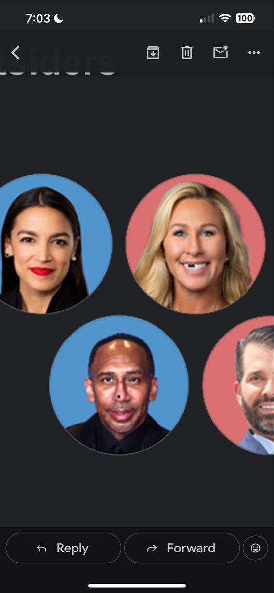 garrick65's tweet photo. What’s up with @FmrRepMTG ‘s teeth on today’s mobile version of @nytimes article about pres hopefuls? Smith took a hit in the nose as well. #news https://t.co/tc8Txh0QI7