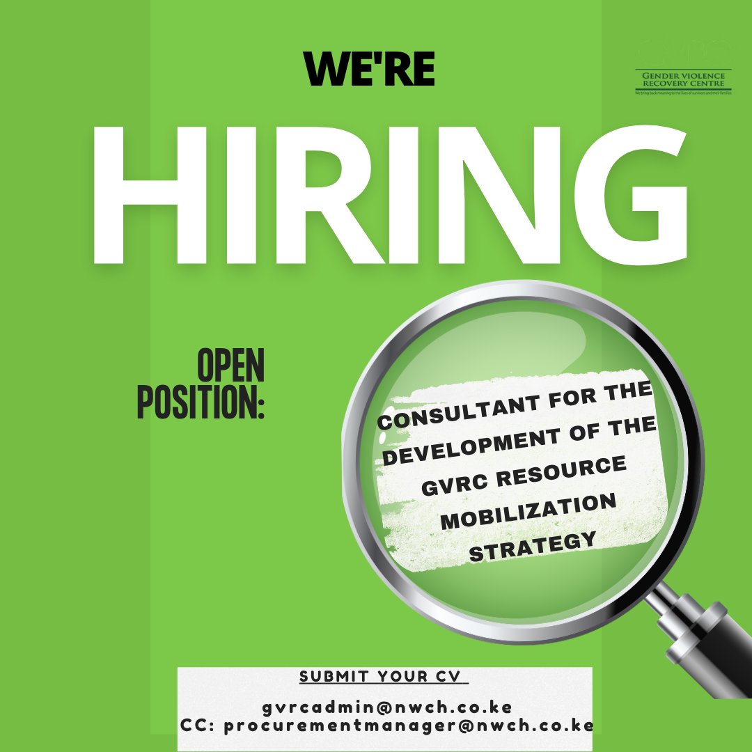 Gvrckenya's tweet photo. We’re seeking a consultant to help develop a resource mobilization strategy
View the Terms Of Reference and apply via this link:  https://t.co/vUmv8tOife.

#ConsultancyOpportunity #ResourceMobilization #resourcemobilizationstrategy https://t.co/IPXkxv9azx