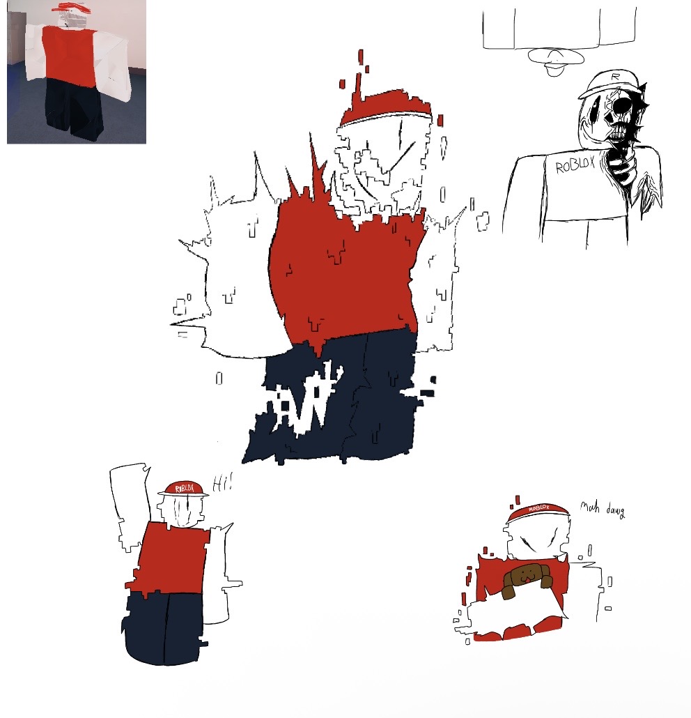 MarcusJone70590's tweet photo. Defect Sketch even though he’s quite literally the devil 

#Darkesthours #Defect #Roblox https://t.co/VTijzNzKv0