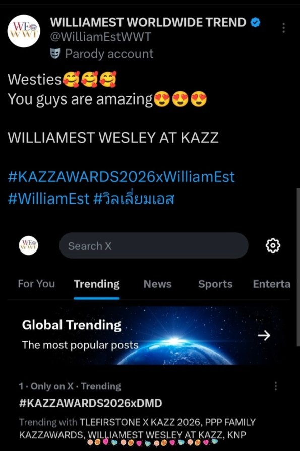 WILLIAMEST WORLDWIDE TREND tweet media