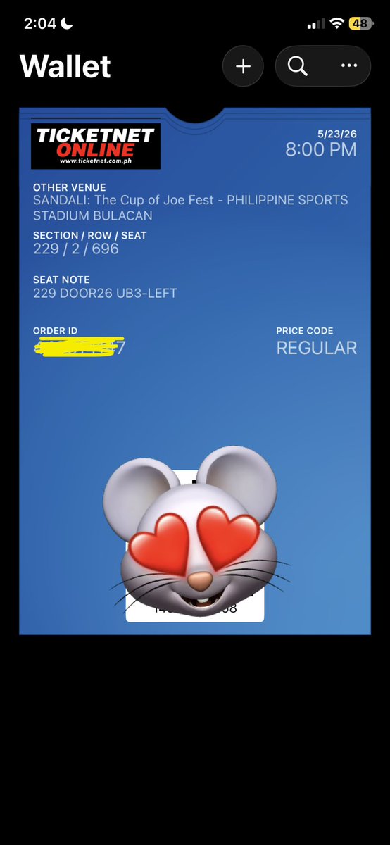holisian's tweet photo. WTS LFB FS: SANDALI THE COJ FEST UB 3 229 adjacent

> (2) ub3 section 229 row 2 
- e-ticket transfer via email
- meetup  SM Tungko or SM Fairview 
- 1,650 + tix asst. = 2k each ( from another seller)

rfs: upgraded seats

thank uuu !
#SandaliTheCupofJoeFest #SandaliTheCOJFest https://t.co/dq2P4jY8RZ