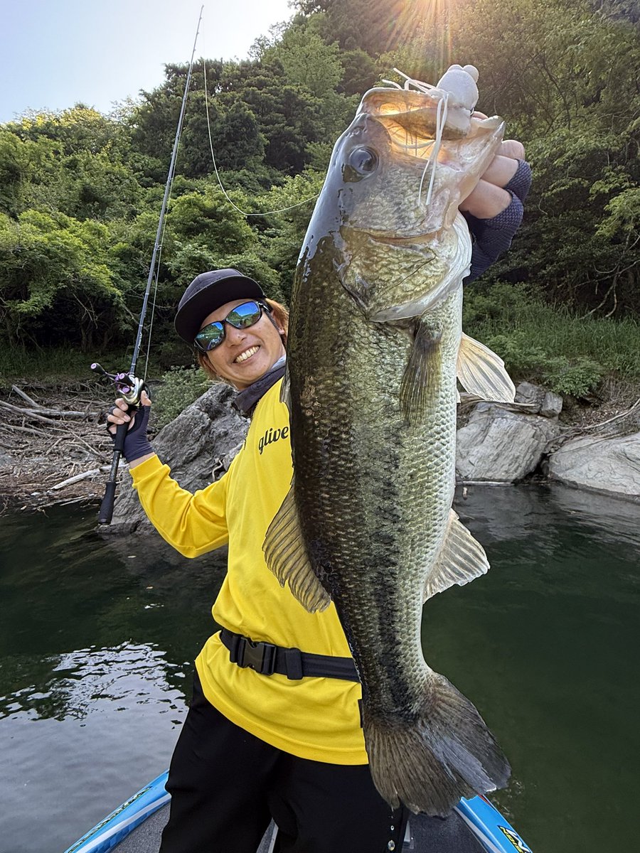 OKguide's tweet photo. OKリザーバー合宿も後半戦❗️
季節の進行を感じながらパターンフィッシングを楽しんでます☺️🎣
フロッグ展開はいつやっても燃えますねー🔥💪
エキサイティング😊💥
#キッカーフロッグ
#ORION
#ムーンゲイザー69MH https://t.co/kYCUrsV4jd