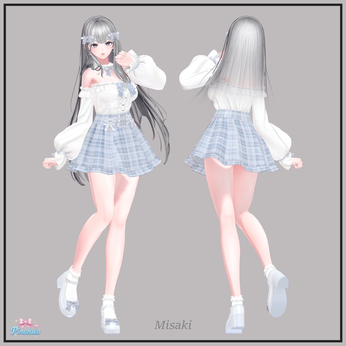 pinohako's tweet photo. ✿⋆｡ 海咲 - Misaki - 対応アップデートのお知らせ ｡⋆✿

VISION TOKYO様より発売された「海咲 - Misaki -」対応アップデートを行いました ♡

🎀 5月14日 ～ 5月21日まで【30％OFF SALE】開催中 ✨
ぜひたくさんのご関心をいただけますと嬉しいです ₊˚୨୧
🌸Miel Tulle Setup🌸【19アバター対応】
https://t.co/uTWniLuNRD
💰 1,300円 → 910円

🎀Mini Miel Setup🎀【17アバター対応】
https://t.co/uLDyjktGJj
💰 1,200円 → 810円

たくさんのご関心よろしくお願いいたします ♡