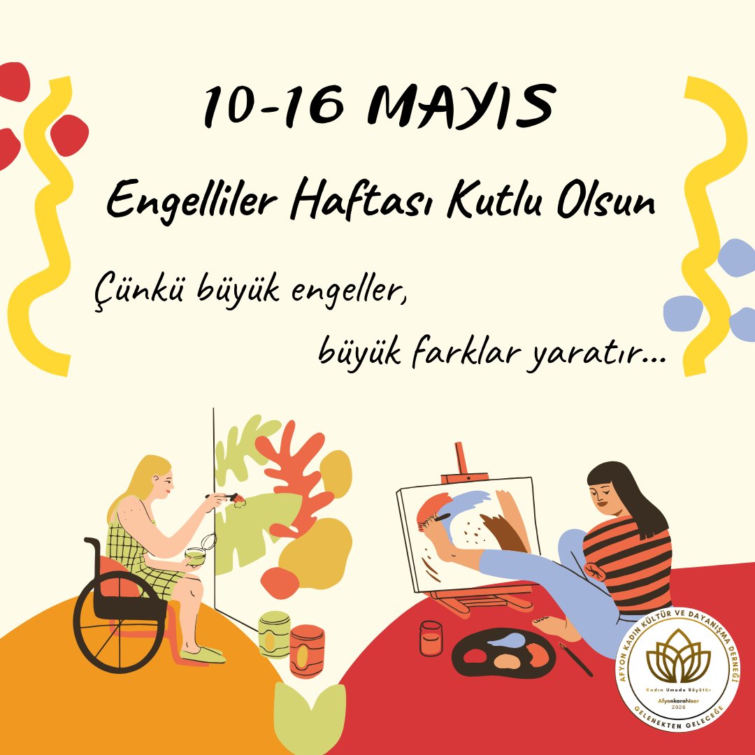 AFYONAKDER's tweet photo. 🌻 Gerçek engeller zihinlerdedir! 

10-16 Mayıs Engelliler Haftası'nda hatırlayalım: Engel fiziksel farklılıkta değil; önyargılarda ve eksik empatidedir. Gerçek kapsayıcılık sadece rampa yapmak değil, kalplere köprü kurmaktır. Sevgiyle engelleri aşalım! 🤍🌼 
#EngellilerHaftası https://t.co/yVCBV4FxL6