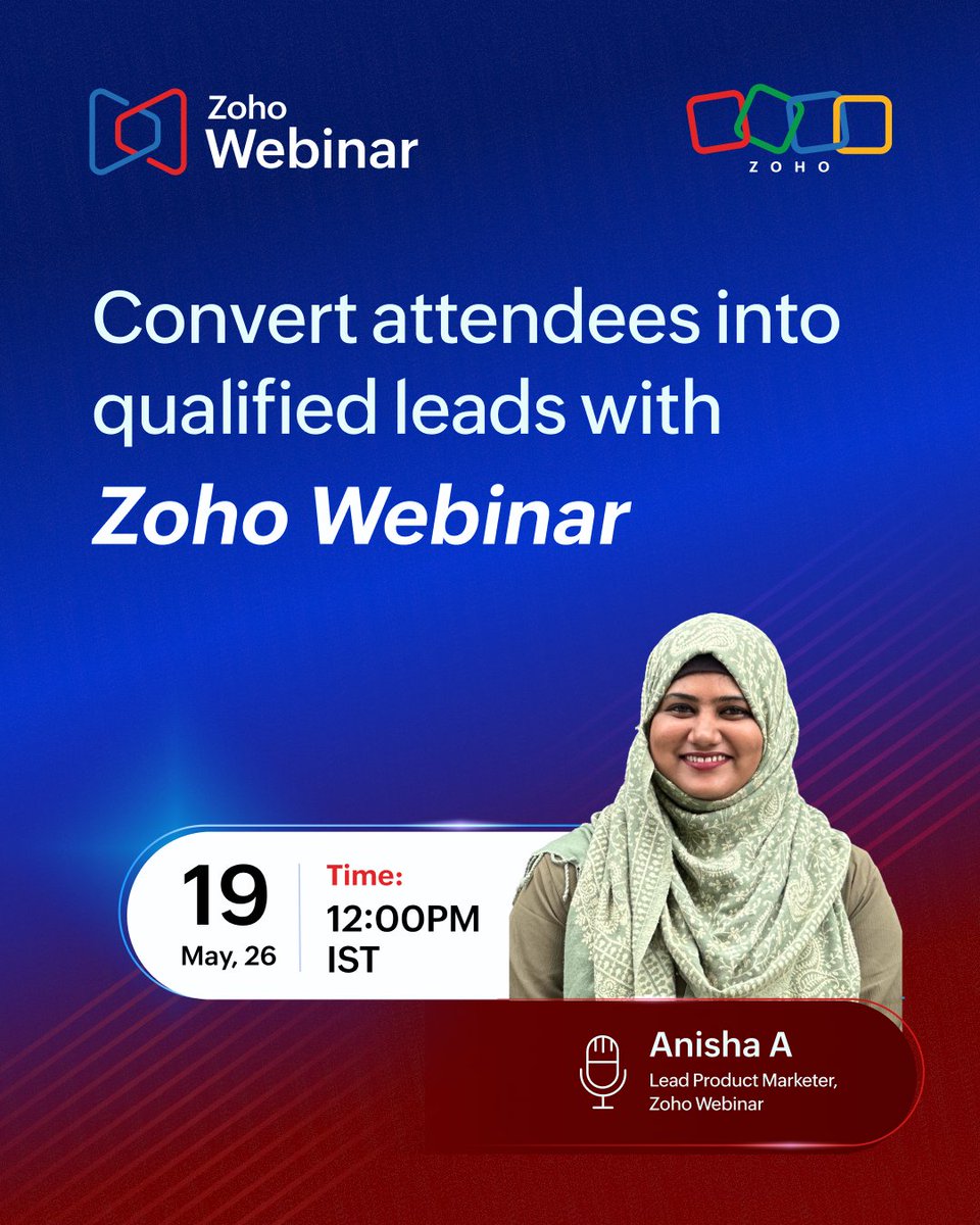 Zoho Webinar tweet media