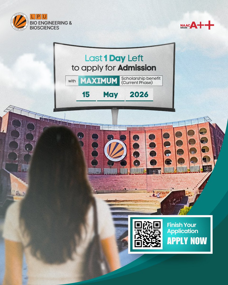 LPU School of Bio Engineering and Biosciences tweet media