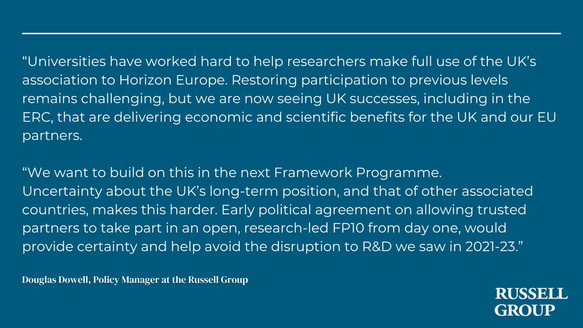 Russell Group tweet media
