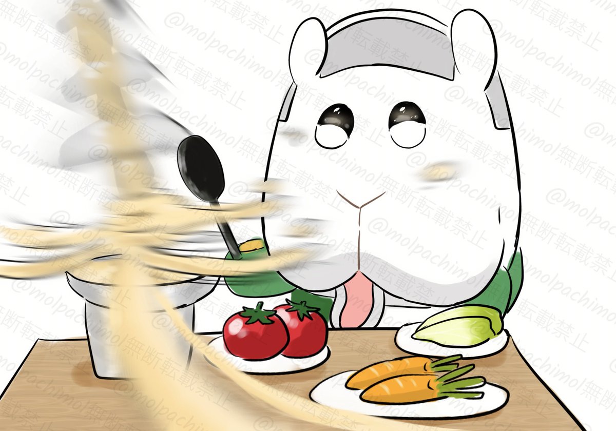 molpachimol's tweet photo. チーズフォンデュに襲われるシロモ🧀🫕 https://t.co/rLHYvgjVsl