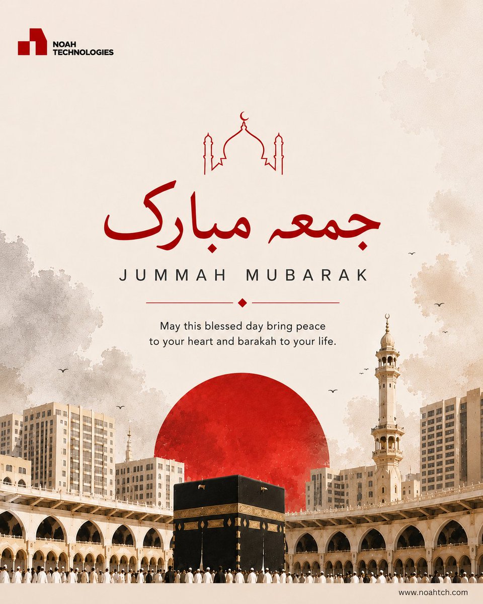 noahtechnology's tweet photo. Jummah Mubarak! 🤍

A beautiful reminder to slow down, reflect, and reconnect with faith.

#jummahmubarak #fridayblessings #blessedfriday #islamicreminder #gratitude #peace #barakah  #faith #dua #positivity #noahtechnologies #noahtch https://t.co/NUGz8B6OYP