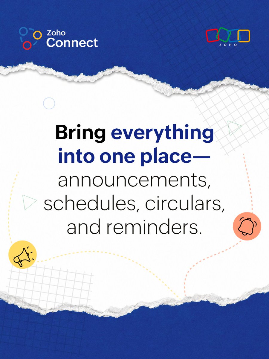 zohoconnect's tweet photo. A well-run institution starts with clear communication. By bringing everything into one place, you create a more connected, organized, and efficient campus experience for everyone. 👉https://t.co/qwcHcbscQO

#Education https://t.co/aSfntA9Xcw