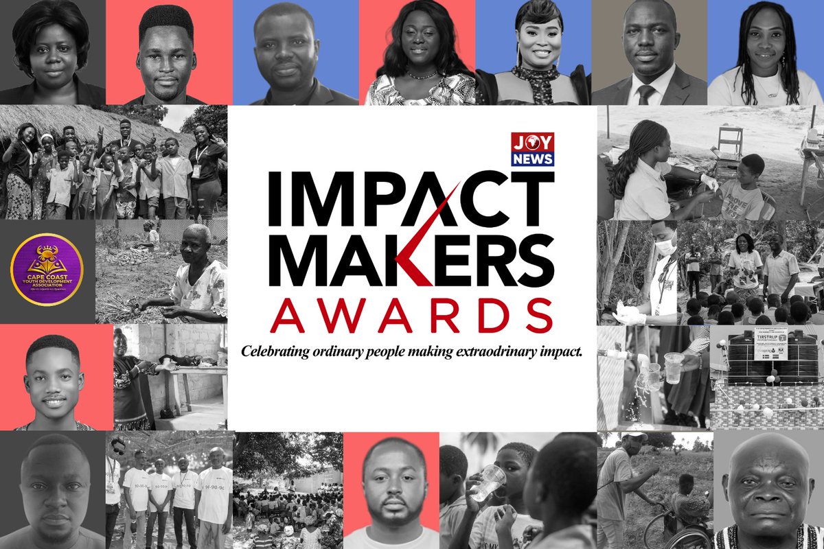 JoyNewsOnTV's tweet photo. A night of excellence, recognition, and celebration! 🎉✨
Impact Makers Awards 2026
Honouring winners and achievers who are shaping impact and inspiring change. https://t.co/6Y473StWJf