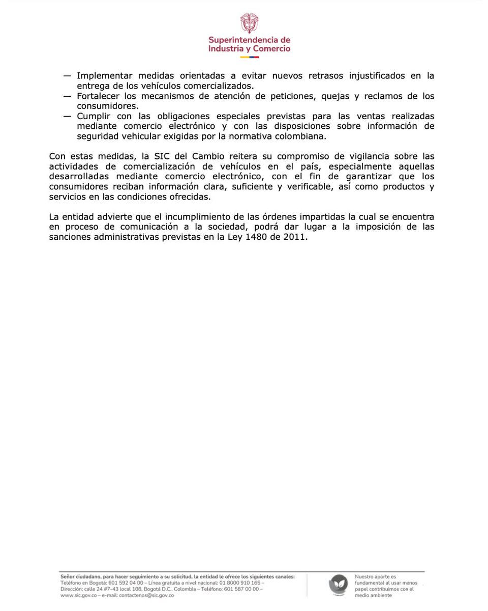 Superintendencia de Industria y Comercio 🇨🇴 tweet media