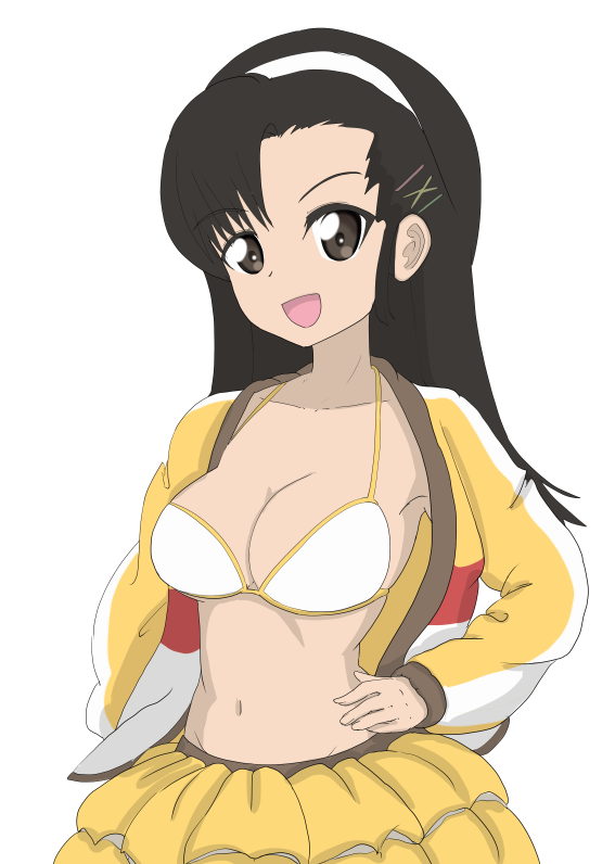 西絹代 「聖しごおわ女学院('・ω・`)ノ」|りすべるRISBEL㌠のイラスト