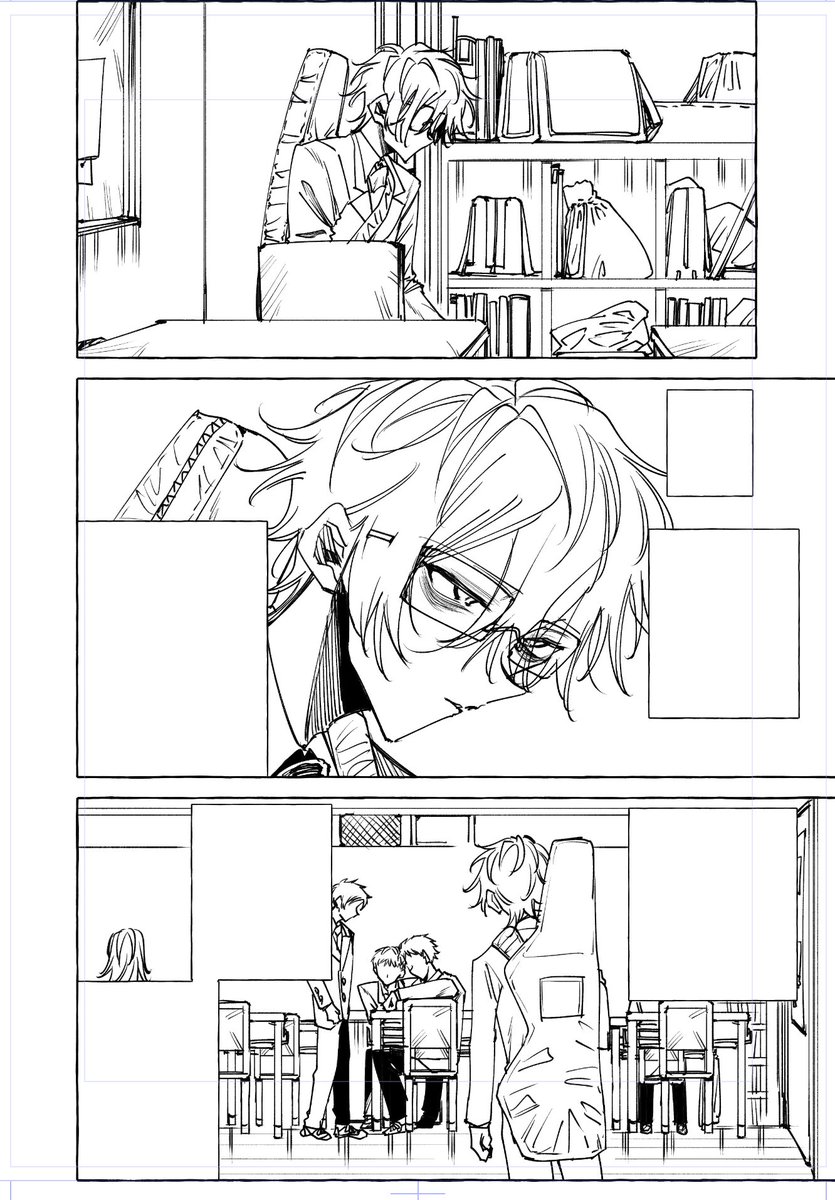 何かを描いている…🤨 