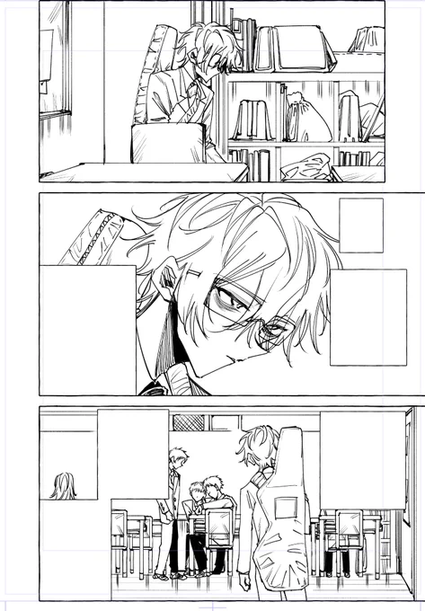 何かを描いている…🤨 