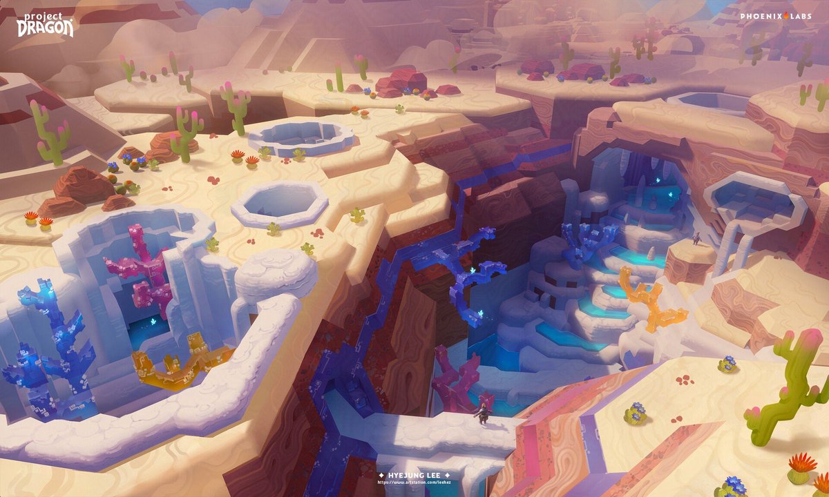 EverhavenWorld's tweet photo. #Everhaven exploration #conceptart of the Badlands biome. #BringBackProjectDragon #ProjectDragon #cancelledgames #cozygames #fantasygames #gameart

#2Dart by @Leehez_00
Source: https://t.co/wqd6mwnuRU https://t.co/pFbCfukNBh