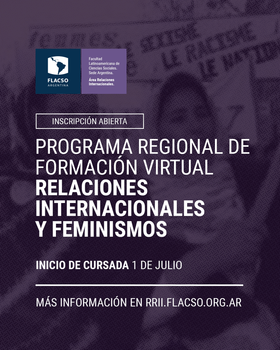 Relaciones Internacionales FLACSO Argentina tweet media