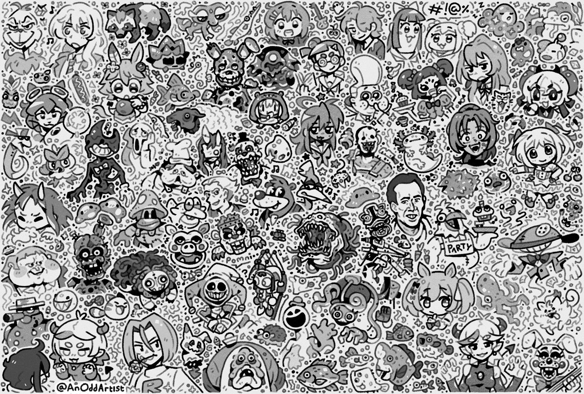 AnOddArtist's tweet photo. 🎨Doodle page #26!

Thanks to everyone for the suggestions~! https://t.co/dNm4gcbeq2