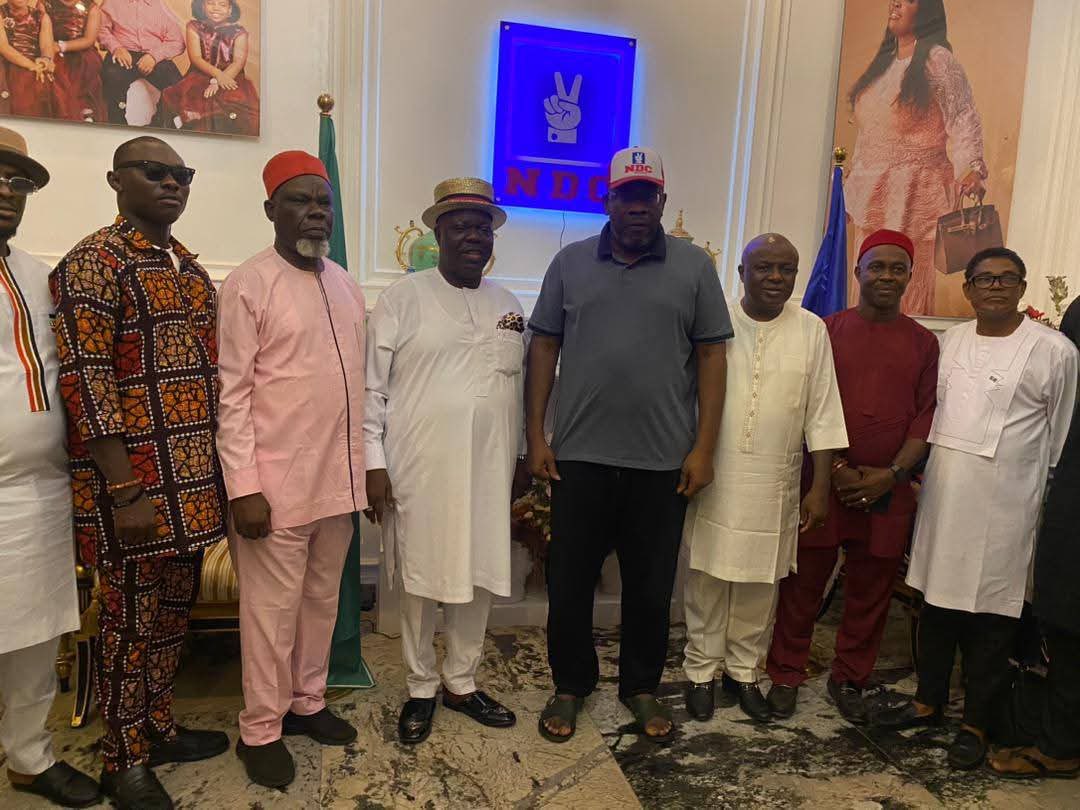 NDCVanguard_'s tweet photo. Leaders of the NDC in Delta State today held a strategic meeting with the party’s National Leader, Seriake Dickson, at his Abuja residence. https://t.co/64ty64dfo8