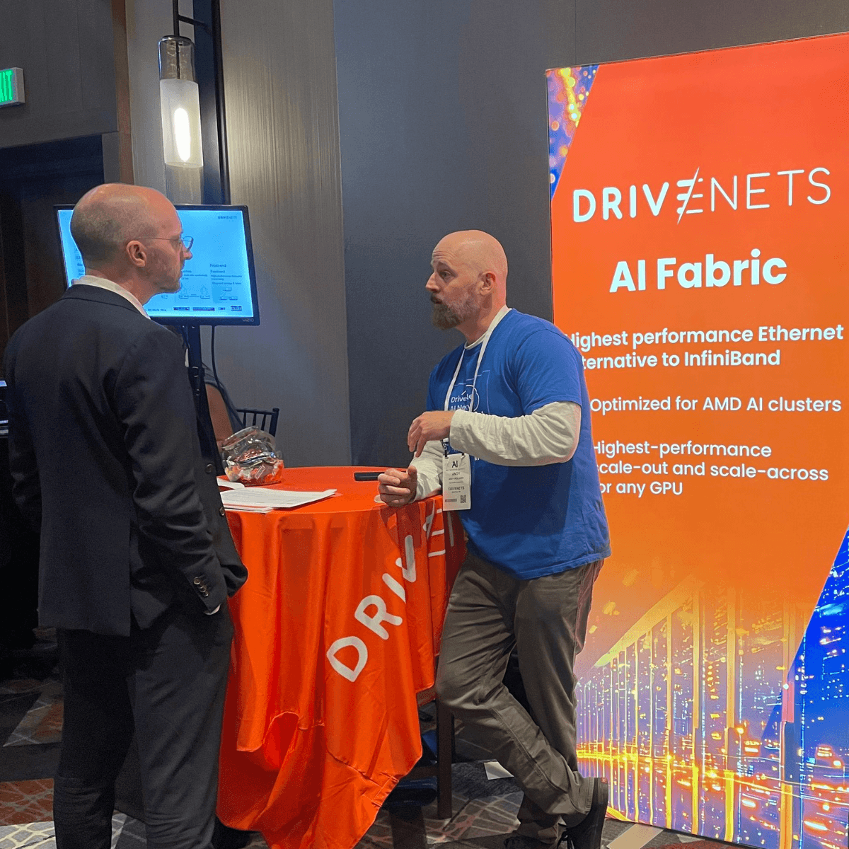 drivenets's tweet photo. Is the network the hidden bottleneck holding back AI cluster performance?

Let's meet at the @ONUG_  AI Networking Summit

📍 DriveNets stand 41
🗓 March 13-14, 2026 - Frisco|Dallas

Hear our presentation!
🎤 The Most Important Part of Your AI Cluster Isn’t What You Think

📅 May 14 | 12:30-12:40 pm CT
Sani Ronen will break down the building blocks of AI clusters and how the most critical parts can be optimized for peak performance