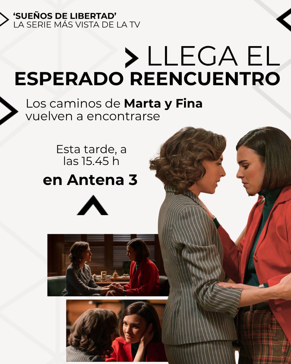 atresmediacom's tweet photo. Obstáculos, chantajes... ¡las #MAFIN han vivido de todo! 😅

Tras la huida de Fina a Argentina, su amor se puso a prueba. ¿Cómo será su reencuentro en @SuenosLibertad_? 😊 https://t.co/mlznV0FphW