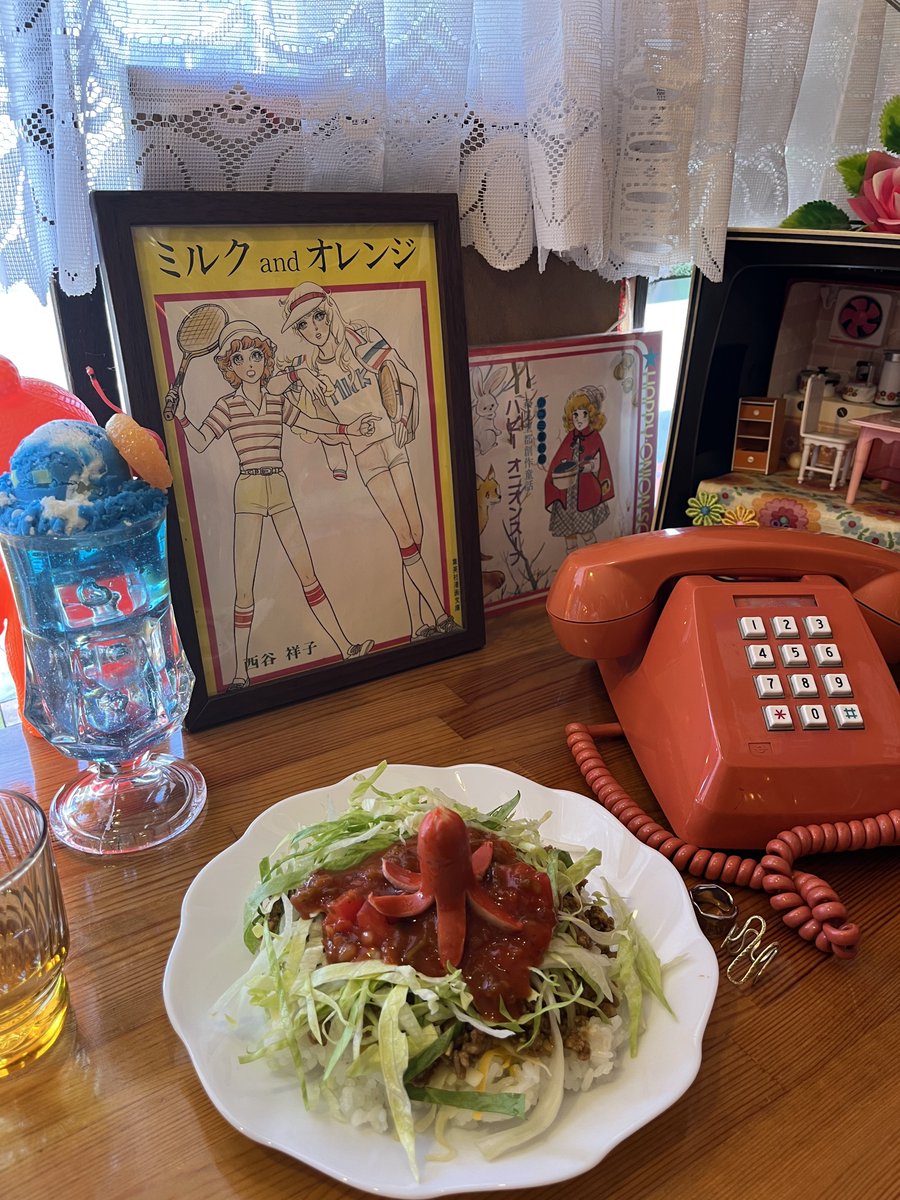 scriptacaelis's tweet photo. 昭和レトロカフェ行った！柴又駅近くで。 https://t.co/8rotpkwide