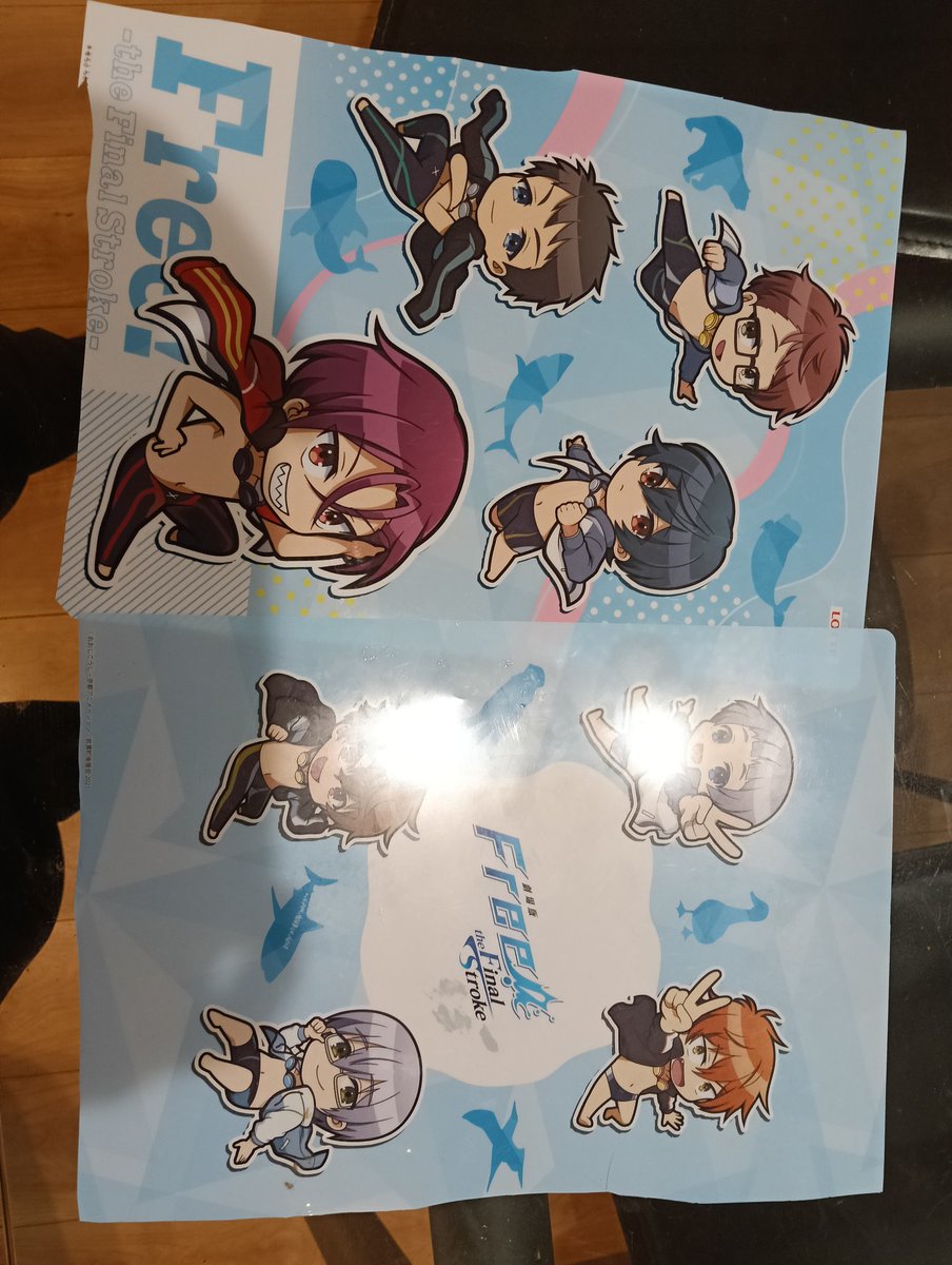 そして 京アニの『Free！』のクリアファイルも木っ端みじんにされてた