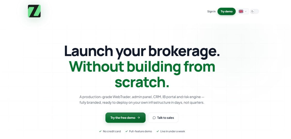 BrokzTech's tweet photo. Launch your own #brokerage platform with #WebTrader.
#Trading infrastructure, #CRM systems, #payment integrations, and custom #broker solutions — all in one platform.
Reduce a 2-year process to just 2 weeks.
Try the #WebTrader demo now.
Demo:
https://t.co/nLQBik17Dr https://t.co/dsIMiZm5By