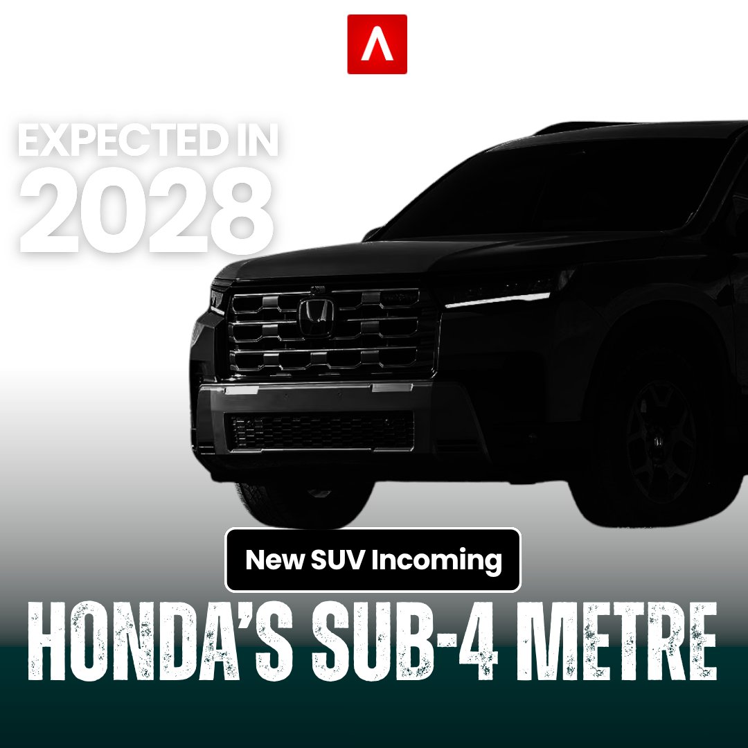 NDTVAuto_India's tweet photo. .@HondaCarsIndia confirms a new sub-4m SUV for India, aiming a 2028 debut. Designed for Indian tastes, it’ll take on Tata Nexon, Mahindra XUV 3XO

Read Full Report On @ndtv https://t.co/NuUZ77PjP2 https://t.co/rOMJlmuHd4