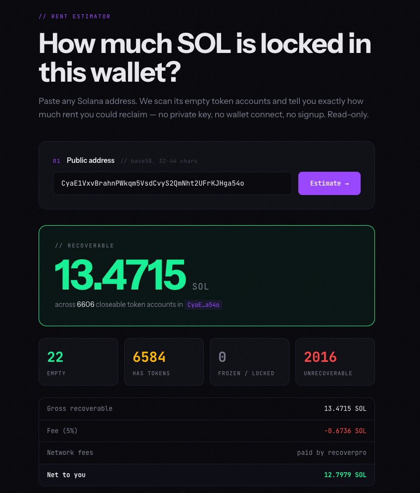 Recover SOL Pro tweet media
