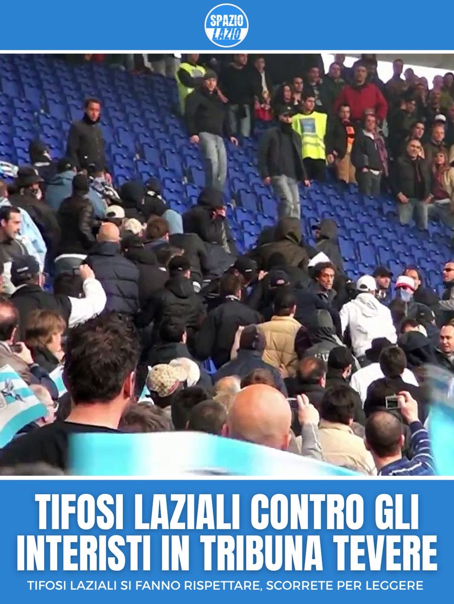 spazio_lazio's tweet photo. Come raccontato da qualche tifoso Laziale presente ieri nei settori, sarebbero volate “pizze” dai tifosi Laziali agli interisti in Tribuna Tevere e Monte Mario. https://t.co/3OgnxeqVpZ