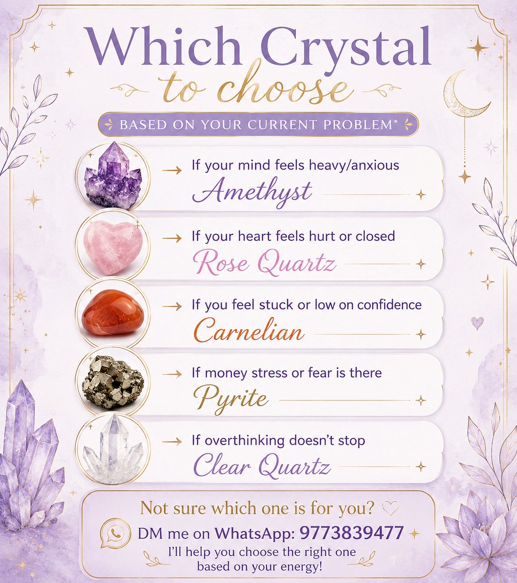 healing_mandala's tweet photo. ✨ Which Crystal Should You Choose? 💎🔮

💗 Rose Quartz – Love &amp; healing
💜 Amethyst – Peace &amp; intuition
💚 Green Aventurine – Luck &amp; abundance
🖤 Black Tourmaline – Protection from negativity

#crystalhealing #crystals #healingcrystals #crystalenergy #spiritualhealing https://t.co/gffDwCnvf6
